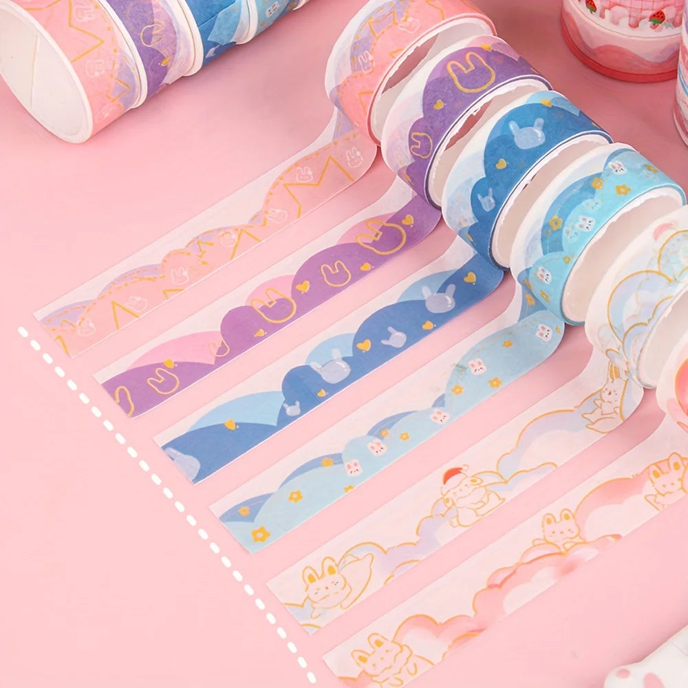 6pcs/set DIY Diamond Painting Anti-dirty Tape Adhesive Edges Sticker Embroidery Tools Accessories Art Sketch Masking Tape